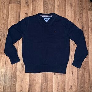 Tommy Hilfiger Dark Blue V-Neck Sweater